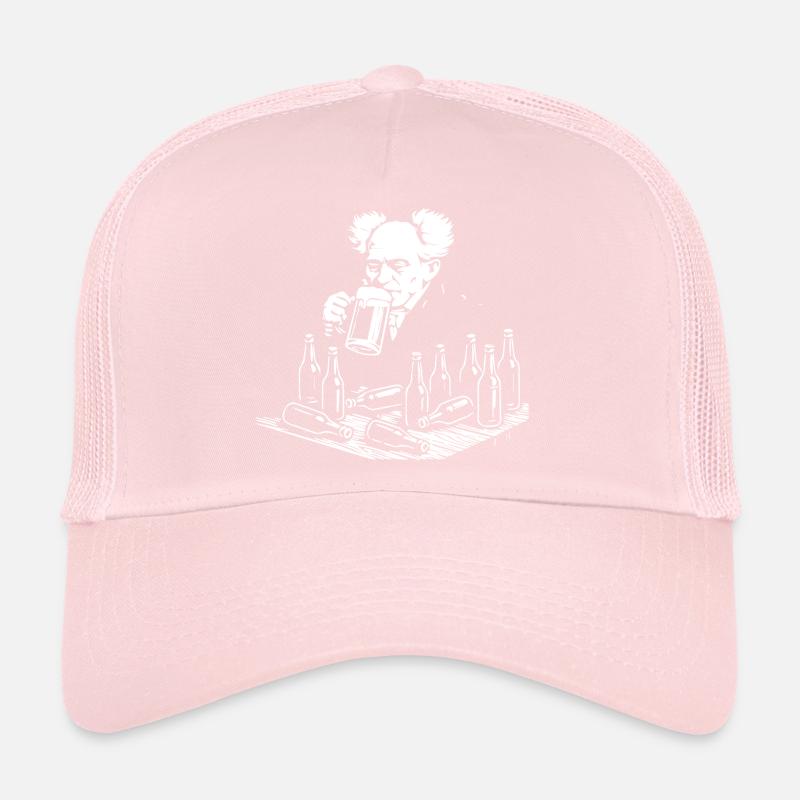 Arthur Schopenhauer drinking beers at the pub Trucker Cap