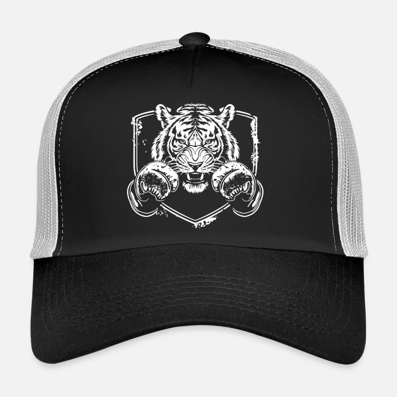 Strong tiger with fighting pose Trucker Cap