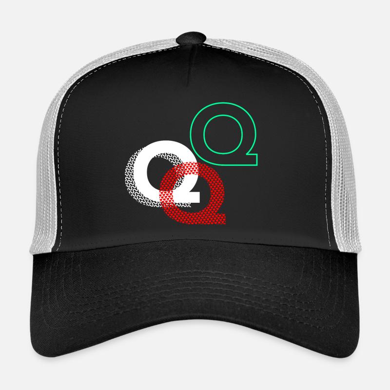 Buchstabe Q Geschenk Trucker Cap