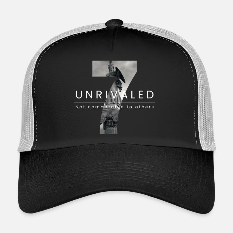 Unvergleichliche Heldenfigur Design - Trucker Cap - Schwarz/Steingrau