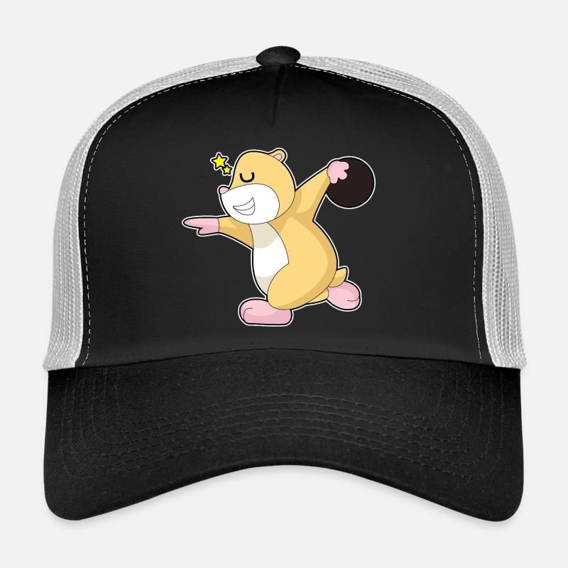 Hamster Bowling Boule de bowling Casquette trucker 