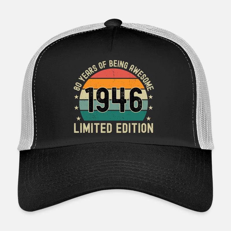80 ans d’être génial 1946 Édition limitée Casquette trucker 