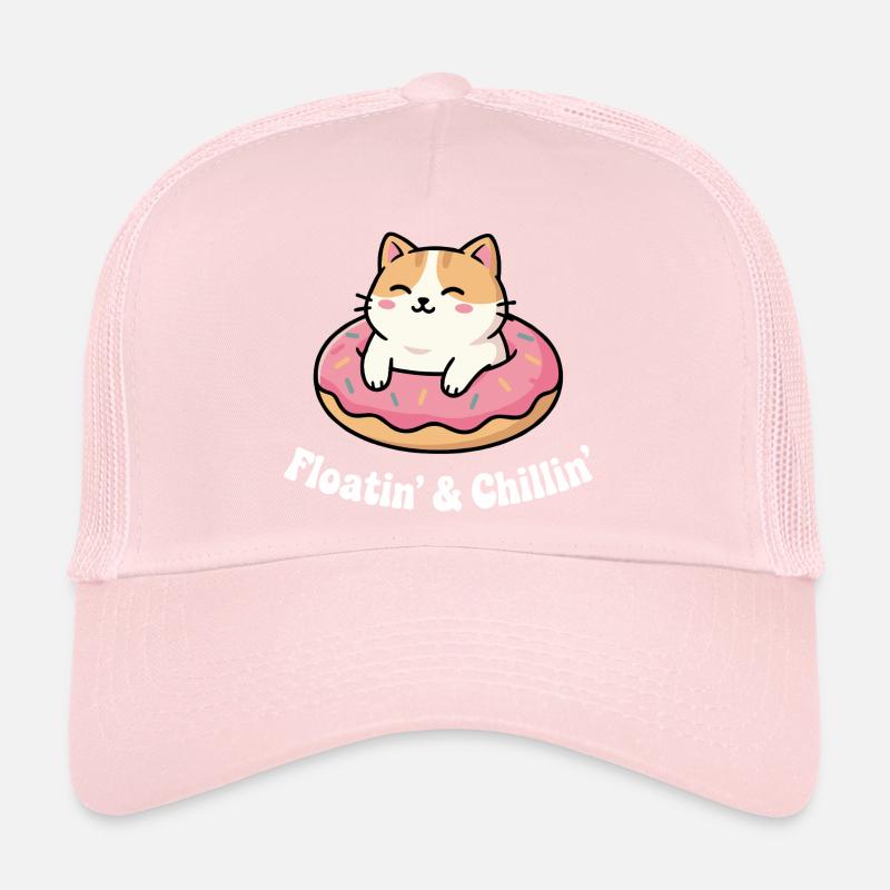 Cat Donut Chill chez Pinkfrost Casquette trucker 