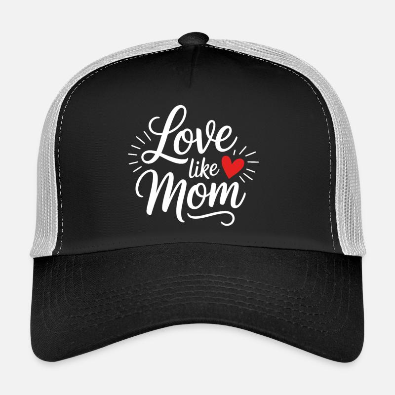 Amour comme maman lettrage coeur Casquette trucker 