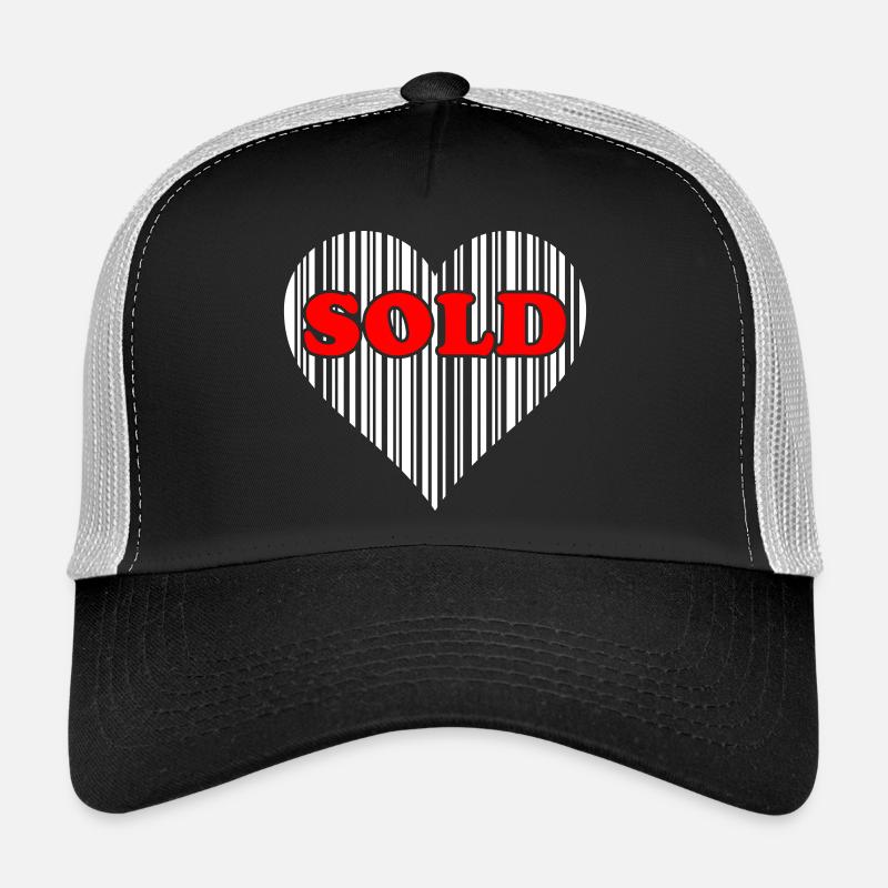 Heart Barcode Love – Sold Code Barcode Gift Trucker Cap