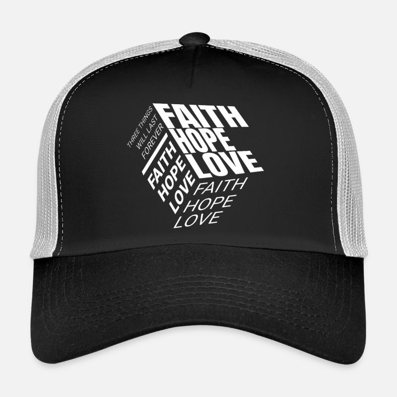 Glaube Hoffnung Liebe Trucker Cap