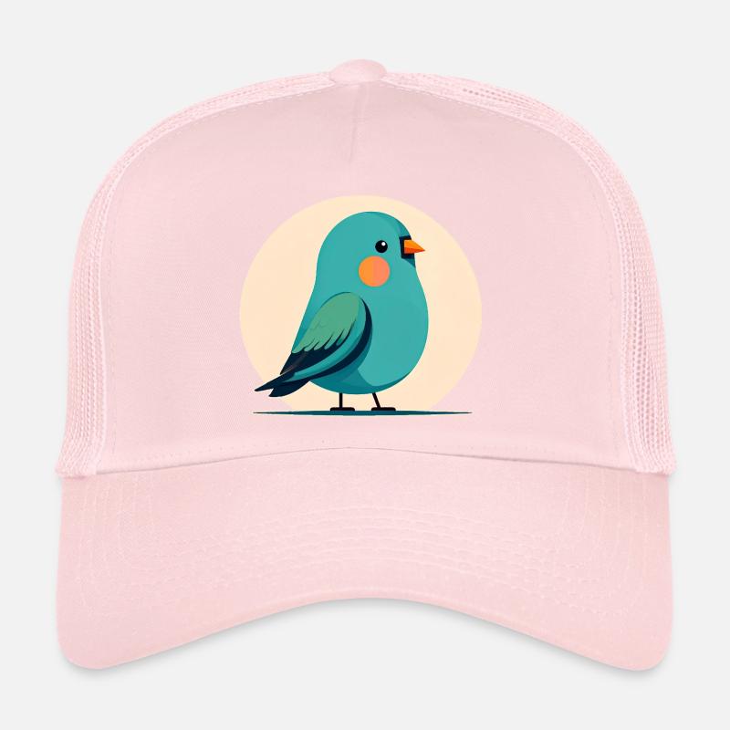 Petit oiseau vert-bleu Casquette trucker 