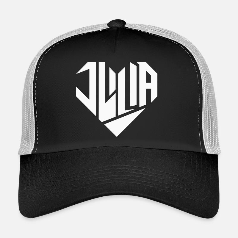 Julia Name Design Heart Design - Color Variable Trucker Cap