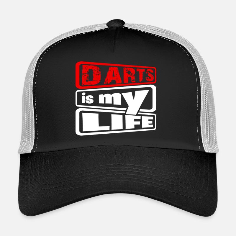 Dart, Darts c’est ma vie 2 - Casquette trucker  - noir/gris pierre