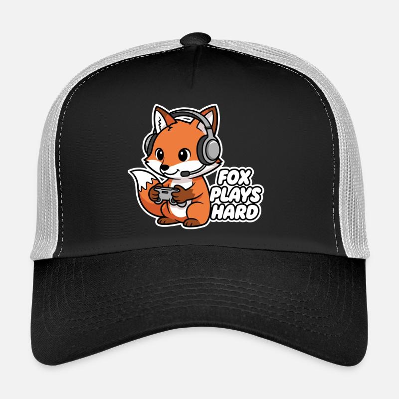 Fuchs mit Headset Spielheld Trucker Cap