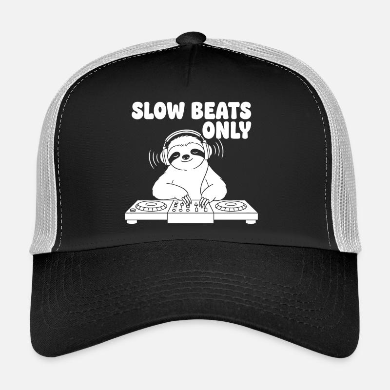 Slow Beats Sloth DJ Casquette trucker 
