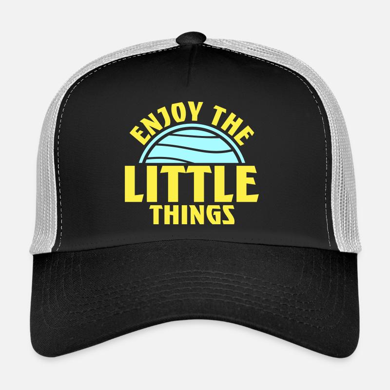 Enjoy The Little Things Dankbarkeit Achtsamkeit Trucker Cap