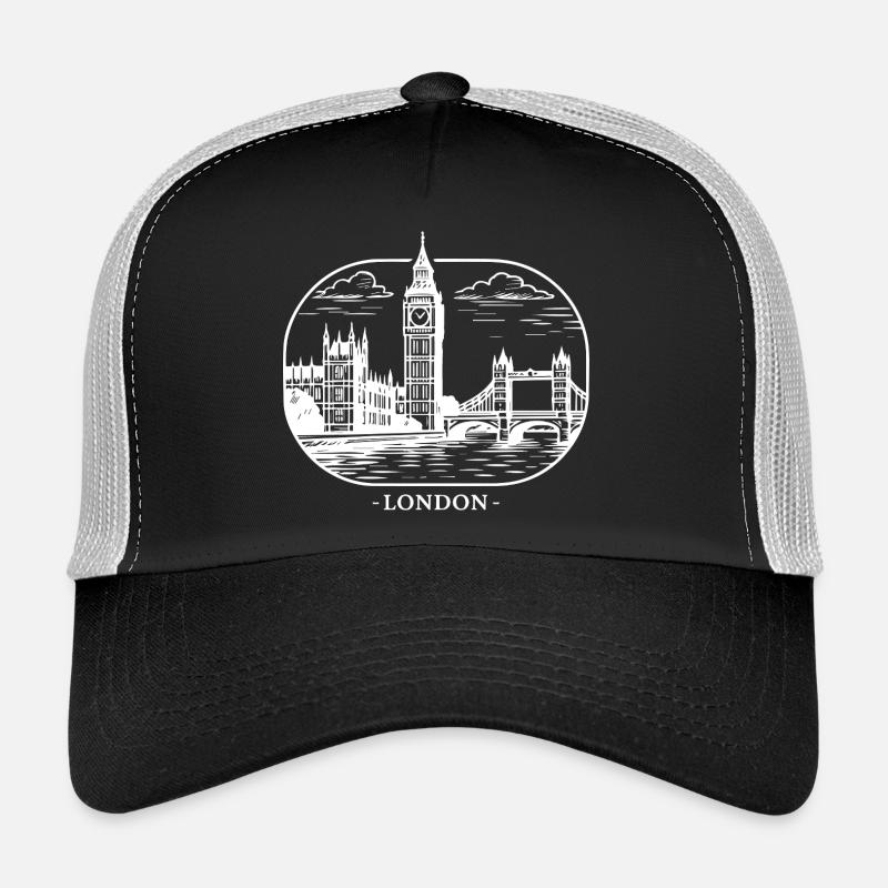 Skyline de la ville de Londres Casquette trucker 