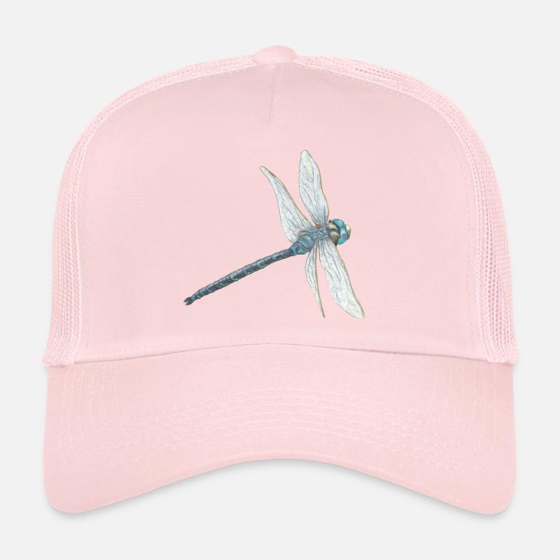 Teal Dragonfly Illustration Trucker Cap