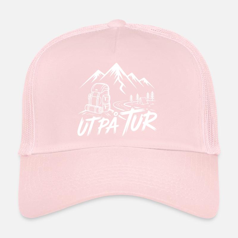 Auf einer Rucksacktour durch die Berge Trucker Cap