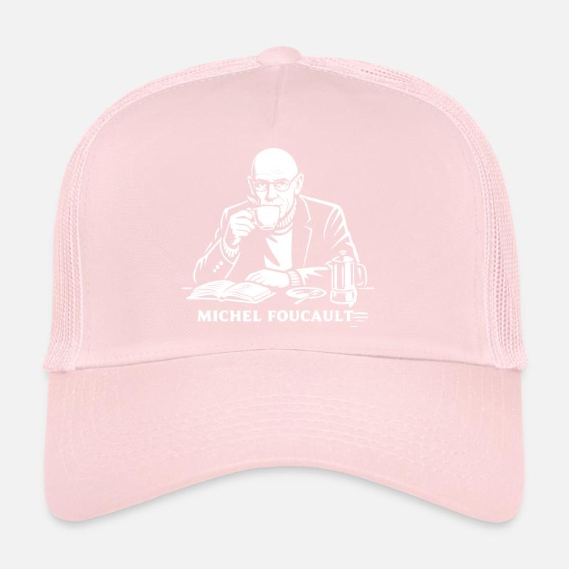 Michel Foucault Philosopher Coffee Break Trucker Cap