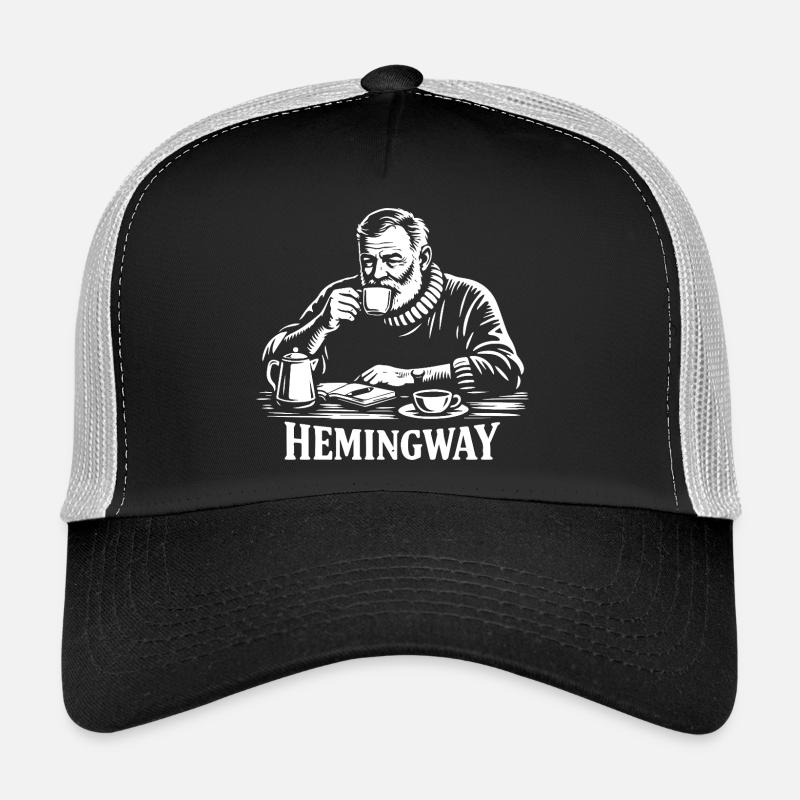 Hemingway Kaffee-Silhouette Trucker Cap