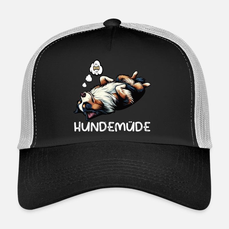 Hundemüde Australian Shepherd Aussie Aussiehalter Trucker Cap