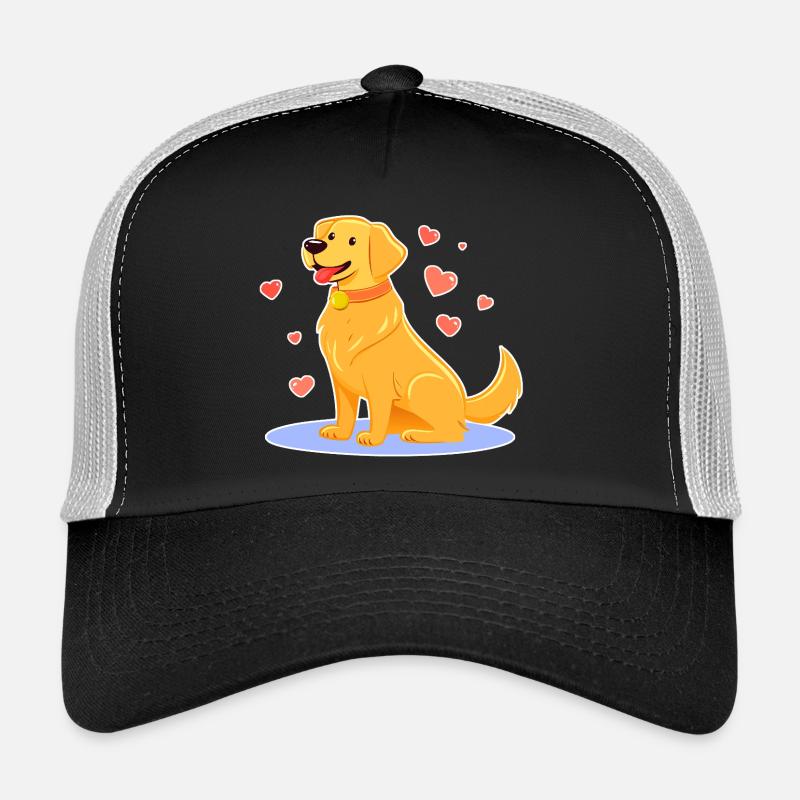 Cute Golden Retriever (comic) Trucker Cap