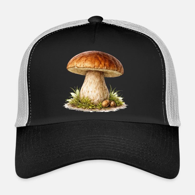 Illustration de champignon forestier Casquette trucker 