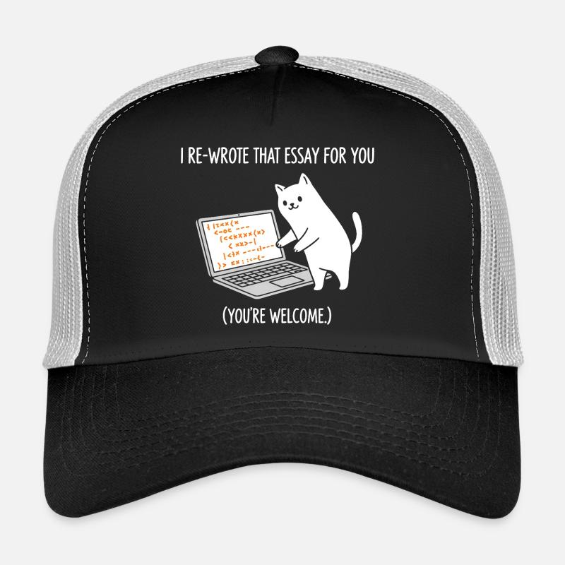 Code-Katze erklärt Aufgaben Trucker Cap