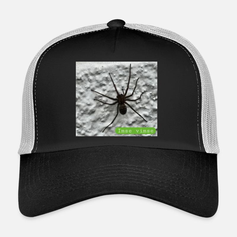 Spinne - Trucker Cap - Schwarz/Steingrau