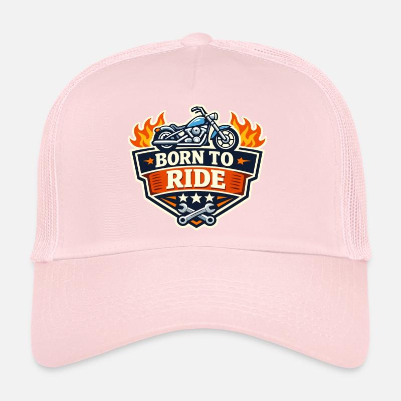 Logo de la moto BornToRide Casquette trucker 