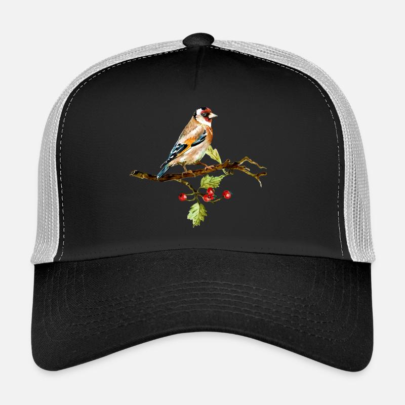 oiseau - Casquette trucker  - noir/gris pierre