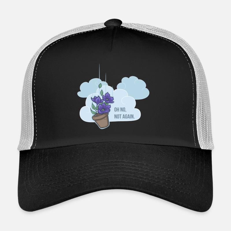 Oh no, not again! - Casquette trucker  - noir/gris pierre