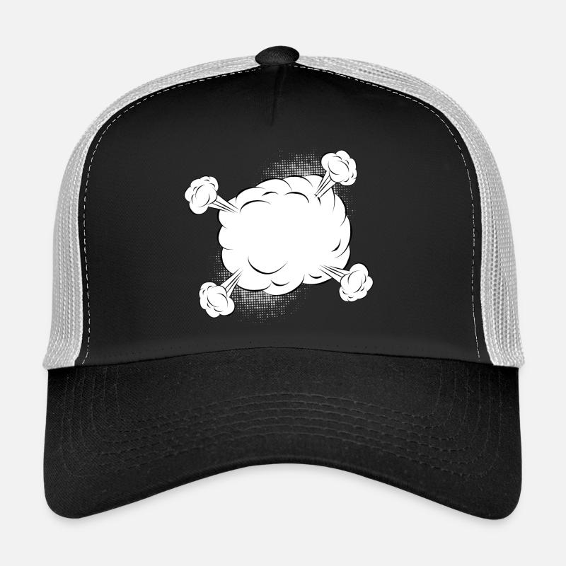 Vide nuage de combat comique pour vos propres textes et motifs Casquette trucker 