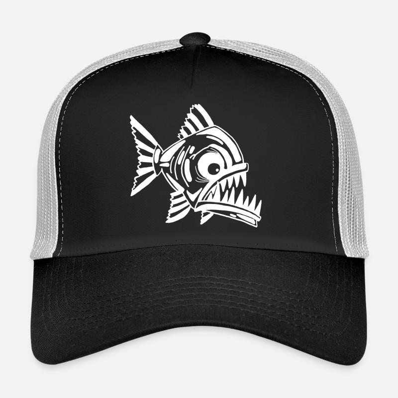Carnivorous white fish Trucker Cap