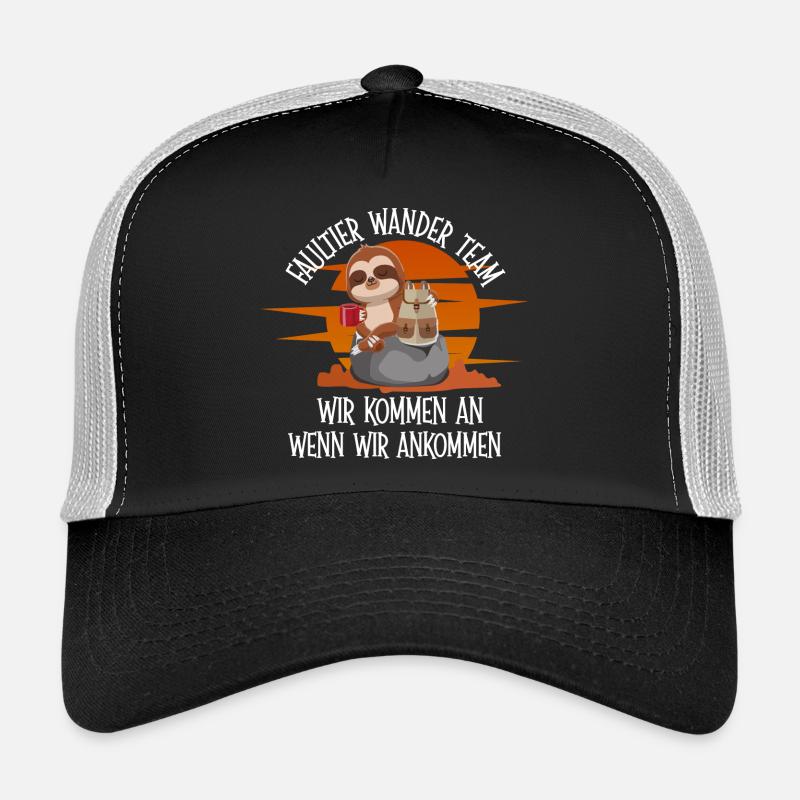Häschentier Wanderteam Motiv - Trucker Cap - Schwarz/Steingrau