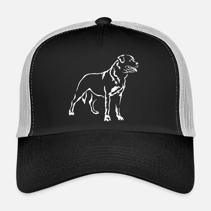 Rottweiler « Édition Noire » Casquette trucker 