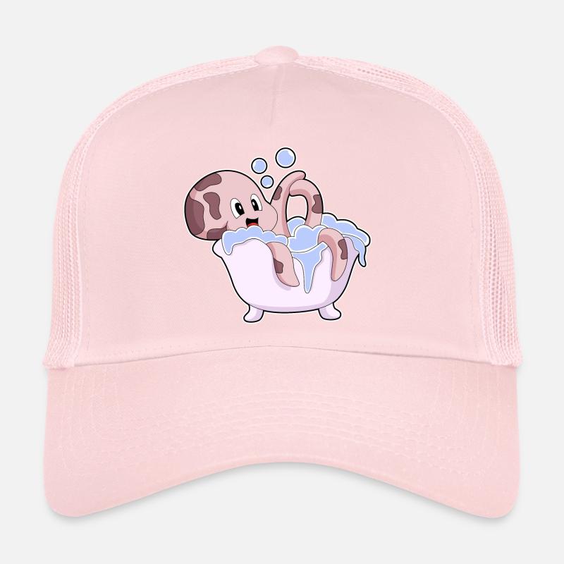 Octopus Bath Bathtub Trucker Cap
