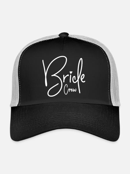 Bride Crew - Trucker Cap - Schwarz/Steingrau