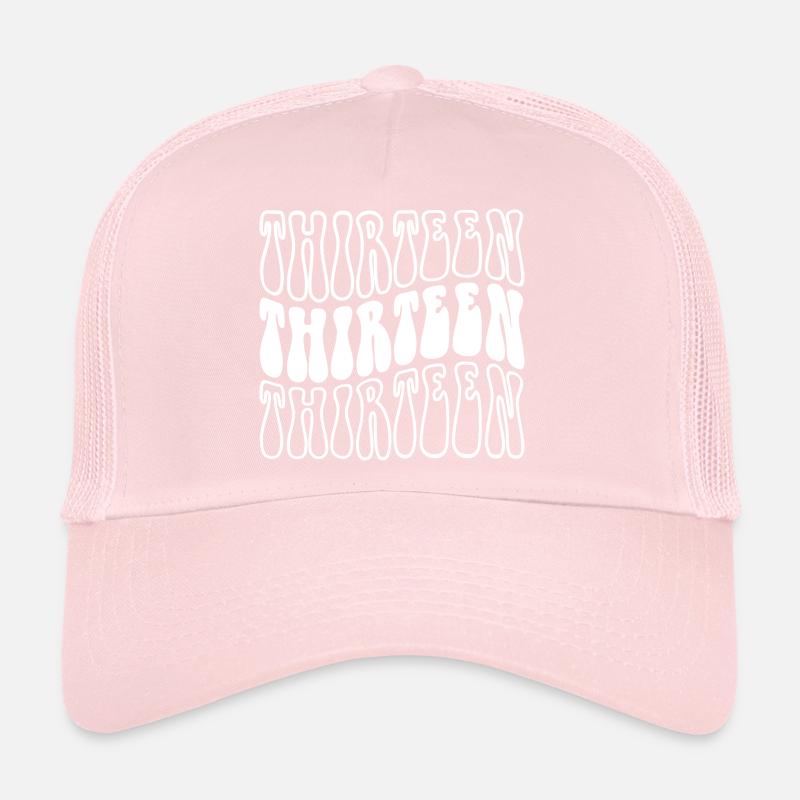 Treize 13e anniversaire garçons filles 13 ans Casquette trucker 