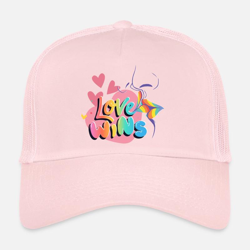 L’explosion de couleur de Love Win Casquette trucker