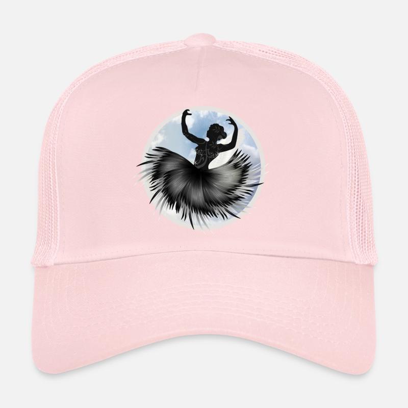 Ballet dancer dancing in the clouds with plumage Trucker Cap