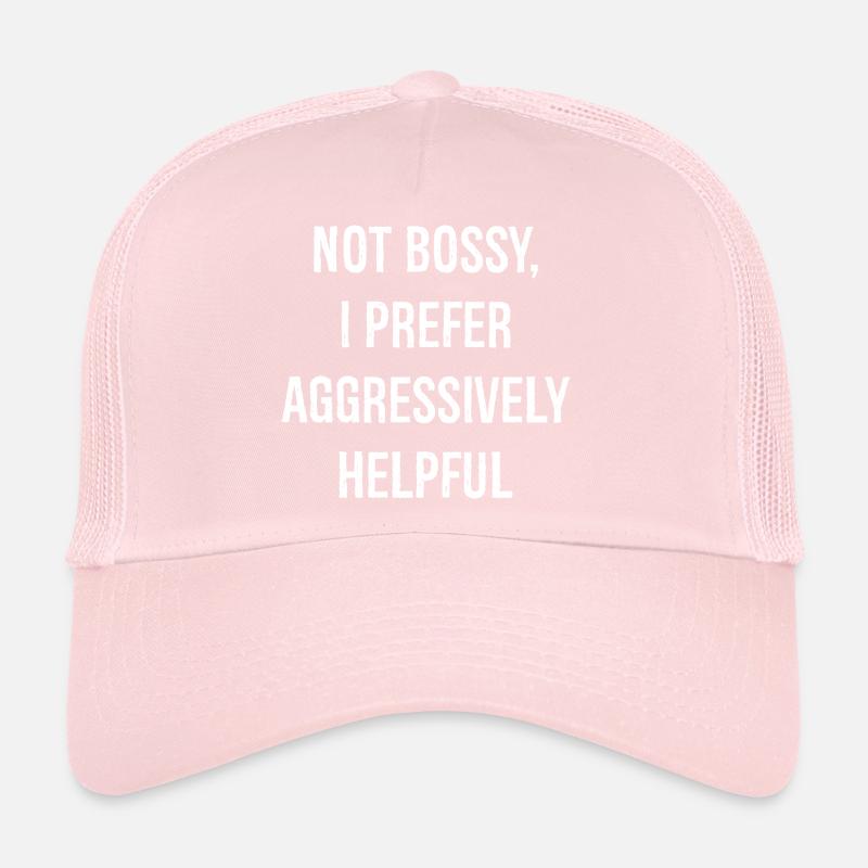 pas autoritaire, je préfère agressivement serviable drôle Casquette trucker 