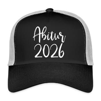 Abitur 2026 - Trucker Cap - Schwarz/Steingrau - Vorne