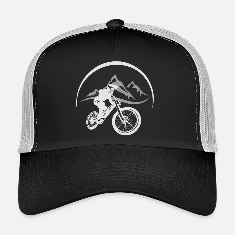 Mountainbiker - Trucker Cap - Schwarz/Steingrau