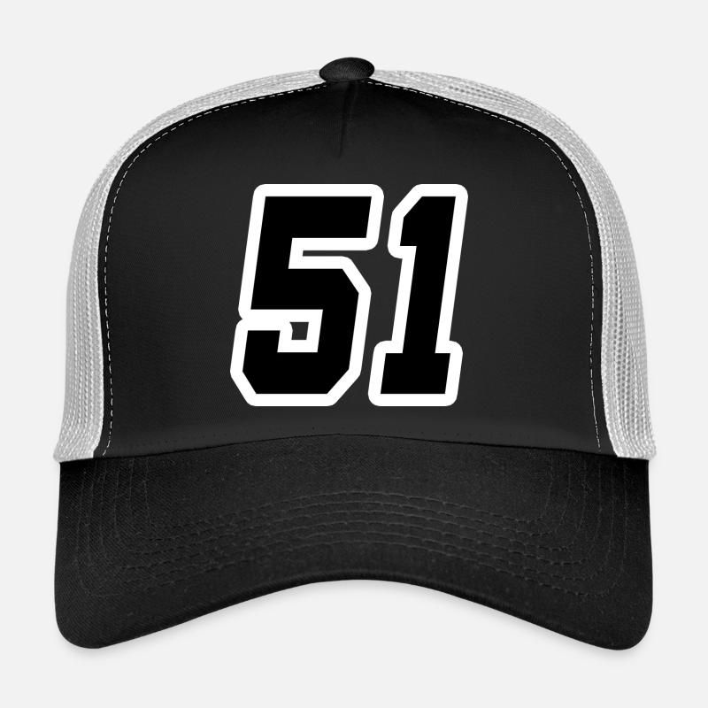 Nummer einundfünfzig 51 - Trucker Cap - Schwarz/Steingrau