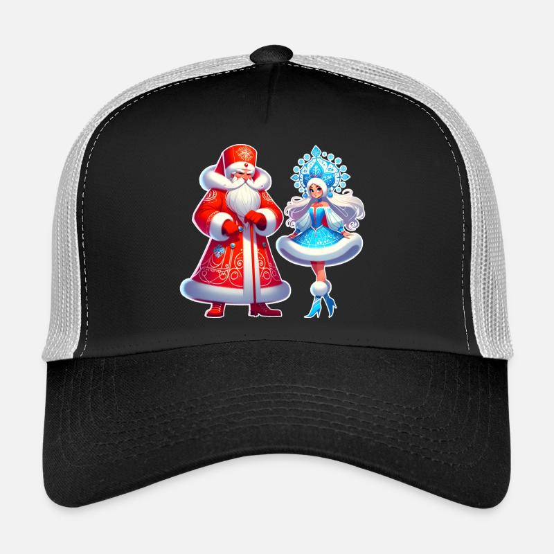 Ded Moroz Snegurotschka russischer Weihnachtsmann Trucker Cap