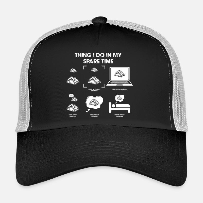 Freizeit Geek Montage - Trucker Cap - Schwarz/Steingrau
