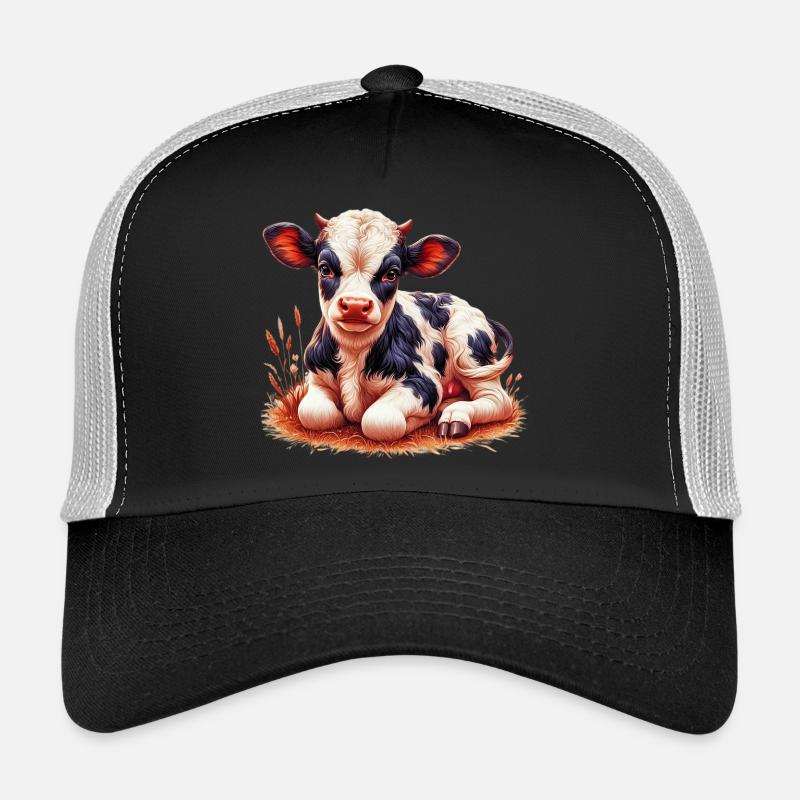 Kuh - Trucker Cap - Schwarz/Steingrau