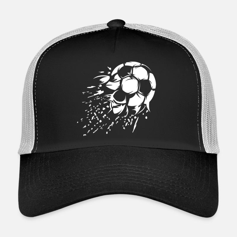 Soccer Shot Explosion Illustration Team Logo Trucker Cap