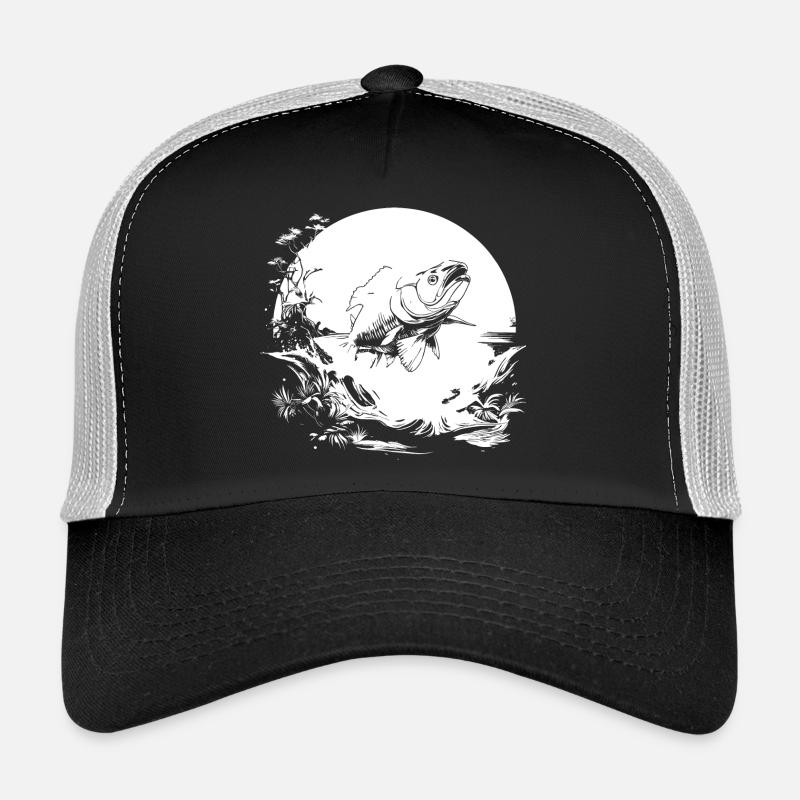 Angler Zeichnung Trucker Cap