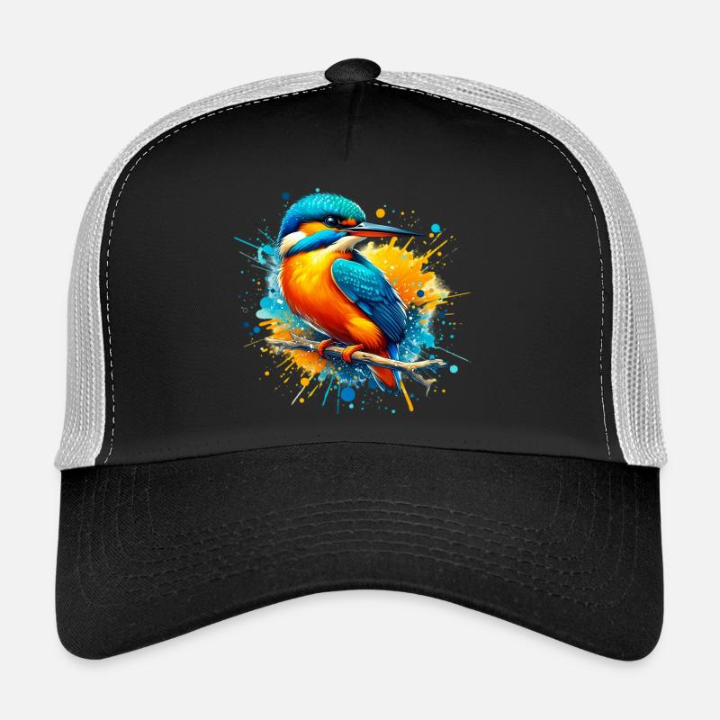 Eisvogel - Trucker Cap - Schwarz/Steingrau