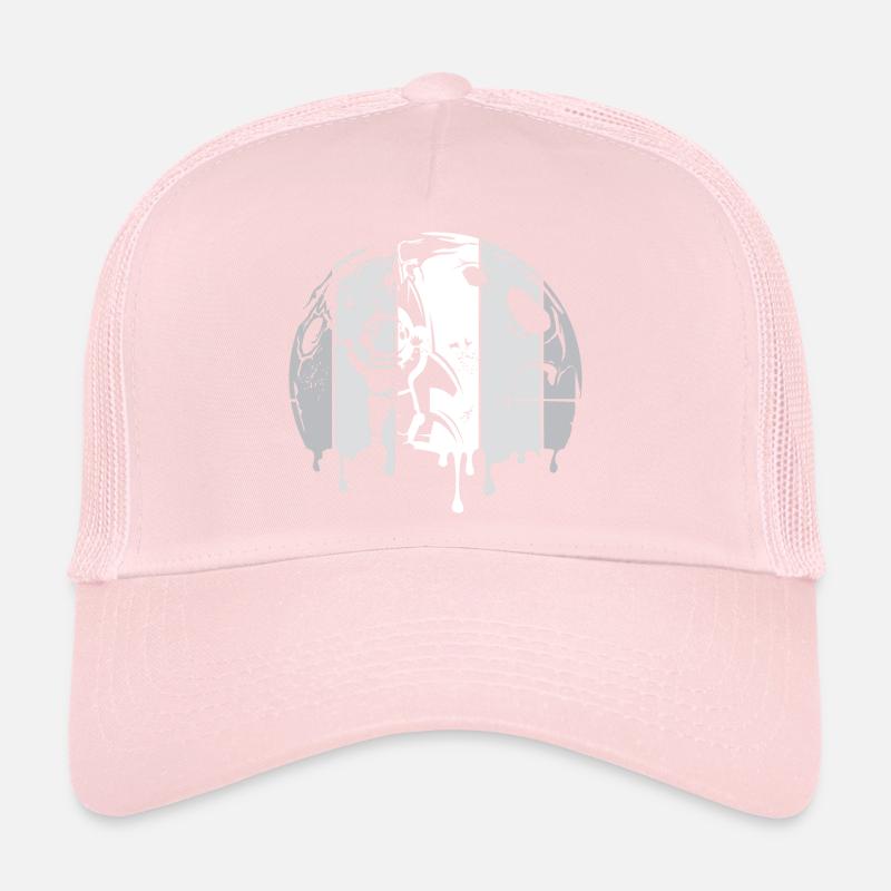 lune astronaute fusée spatiale graffiti logo rétro Casquette trucker 