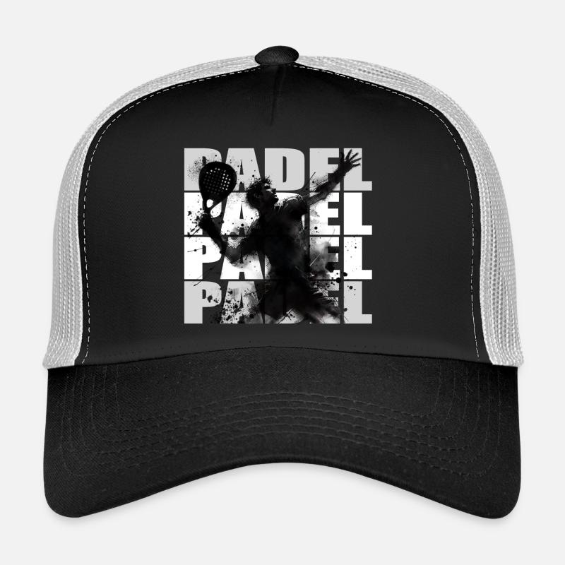 Padel - Casquette trucker  - noir/gris pierre